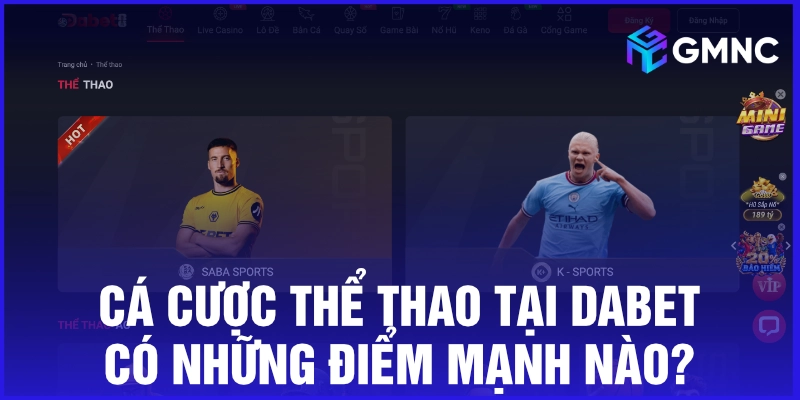 Cá cược thể thao tại Dabet có những điểm mạnh nào?