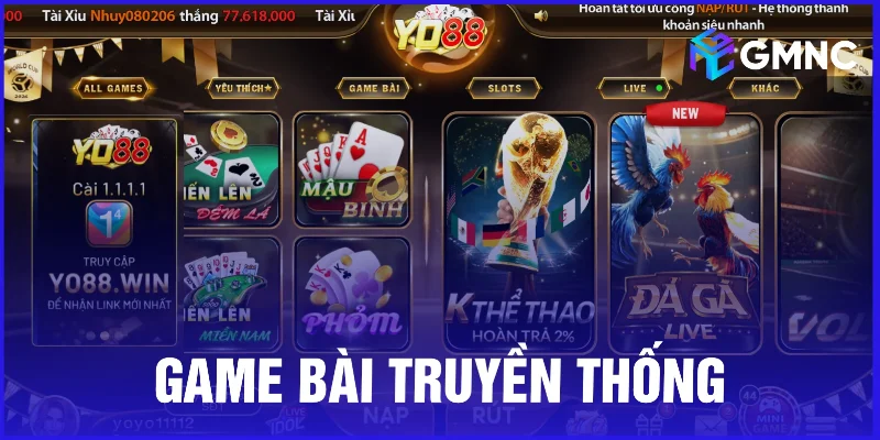 Game bài truyền thống đáp ứng nhu cầu giải trí quen thuộc của người Việt